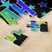 "NOAH"名、おもしろい"ハッピーバースデー" ジグソーパズル (側面)