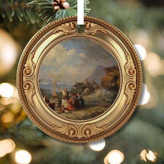 Noah and the Ark Advent Jesse Tree メタルオーナメント