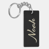 Noah Name whitegold Schlüsselanhänger Anhänger キーホルダー (正面左)