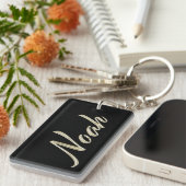 Noah Name whitegold Schlüsselanhänger Anhänger キーホルダー (正面右)