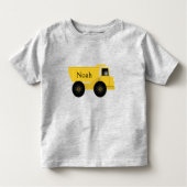 Noah Personalized Dump Truck  トドラーTシャツ (正面)