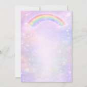 Noah’s Ark Baby Sprinkle Glitter Rainbow  招待状 (裏面)