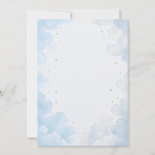 Noah’s Ark Baptism Invitation Boy 招待状 (裏面)