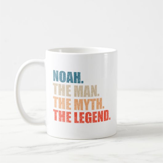 Noah The Man The Myth The Legend コーヒーマグカップ (左)