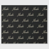 Noah Vorname Name edles Geschenkpapier Papier ラッピングペーパー (フラット)