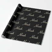 Noah Vorname Name edles Geschenkpapier Papier ラッピングペーパー (アンロールド)