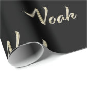 Noah Vorname Name edles Geschenkpapier Papier ラッピングペーパー (ロールコーナー)