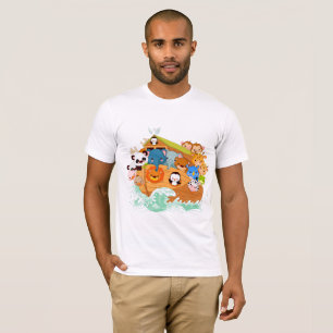 Noahsの芸術メンズTシャツの動物 Tシャツ