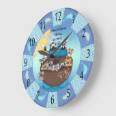 Noahsの避難所のベビーの円形の(大きい)柱時計 ラージ壁時計 (傾斜)