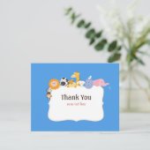 Noahsの避難所のベビーシャワーのサンキューカード サンキューカード (スタンド正面)