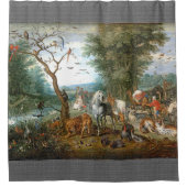 Noahsの避難所の野性生物の動物の聖書のシャワー・カーテン シャワーカーテン (正面)