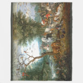 Noahsの"避難所の野性生物の鳥動物のフリースブランケット フリースブランケット (正面)