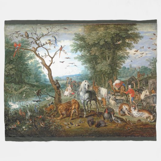 Noahsの"避難所の野性生物の鳥動物のフリースブランケット フリースブランケット (正面(横))