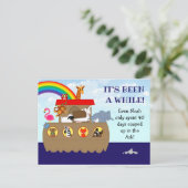 Noahs Ark日曜学校のリマインダー ポストカード (スタンド正面)