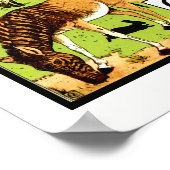 Noahs ark Alphabet ABC Posters for classroom ポスター (角)