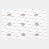 Noah's Ark Baby GirlまたはBoy Baby Shower ラッピングペーパーシート (正面3)