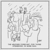 Noah's Ark. Biblical Story, Weather Forecast Funny シール (正面)