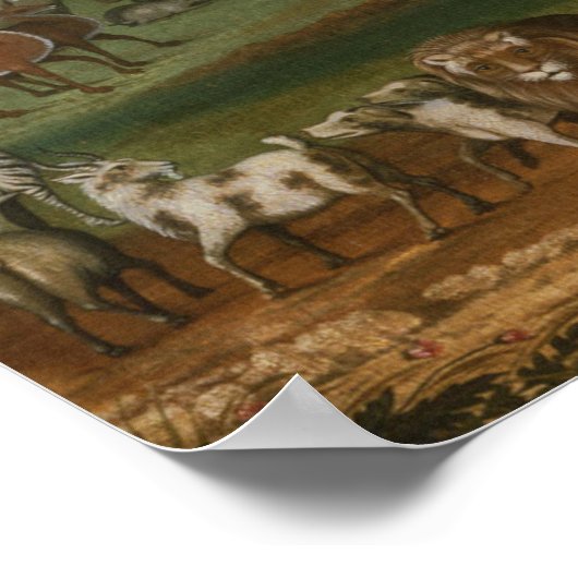 Noah's Ark by Edward Hicks to Circa 1846 ポスター (角)