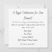 Noah's Ark Personalize Custom 招待状 (裏面)