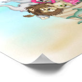 NOAHS ARK Rainbow NURSERY DECORATION MURAL ポスター (角)