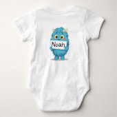 Noah's Big Blue Pal - A Personalized Monster Adven ベビーボディスーツ (裏面)