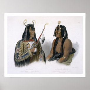 Noapeh, an Assiniboin Indian and Psihdja-Sahpa, a ポスター