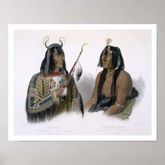 Noapeh, an Assiniboin Indian and Psihdja-Sahpa, a ポスター (正面)