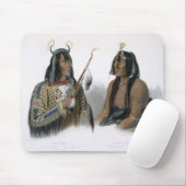 Noapeh、AssiniboinのインディアンおよびPsihdja-Sahpa、a マウスパッド (マウス)