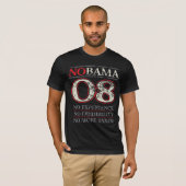 NOBAMAかオバマ無し「08 Tシャツ (正面フル)