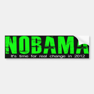 NOBAMAは変更を実在します バンパーステッカー