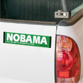 NOBAMA -ちょうど社会主義を拒否して下さい バンパーステッカー (トラック上)