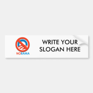 NOBAMA/オバマ無し バンパーステッカー
