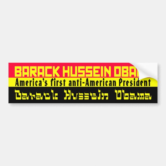 Nobama バンパーステッカー (正面)