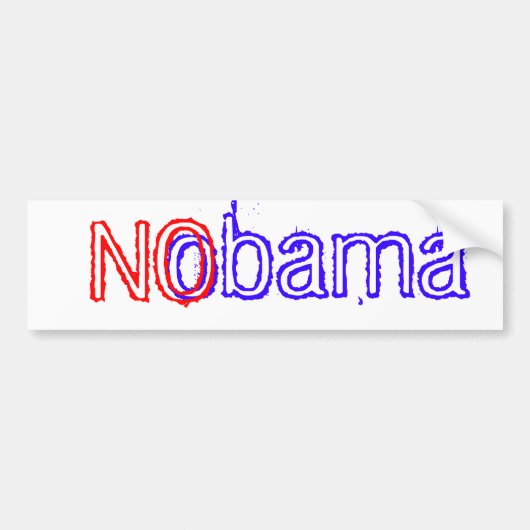 NObama バンパーステッカー (正面)