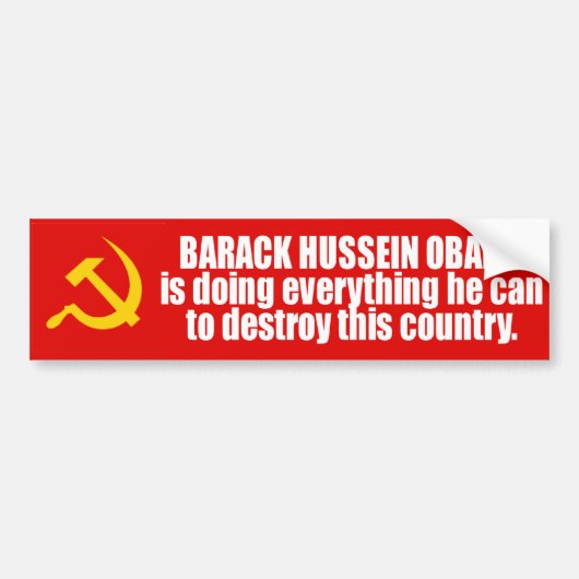 nobama バンパーステッカー (正面)