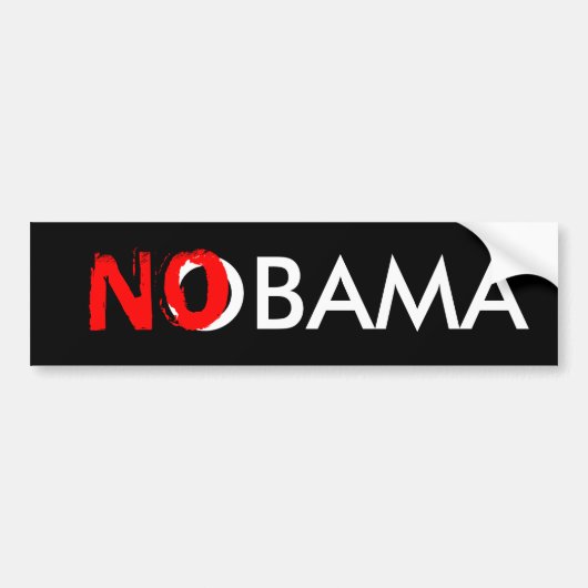 NOBAMA バンパーステッカー (正面)