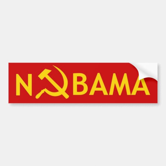nobama バンパーステッカー (正面)