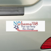 nobama バンパーステッカー (車上)