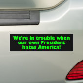 Nobama バンパーステッカー (車上)