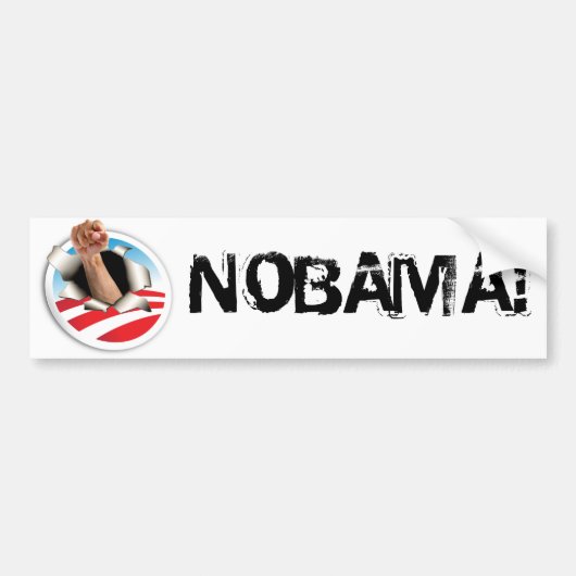 NOBAMA バンパーステッカー (正面)