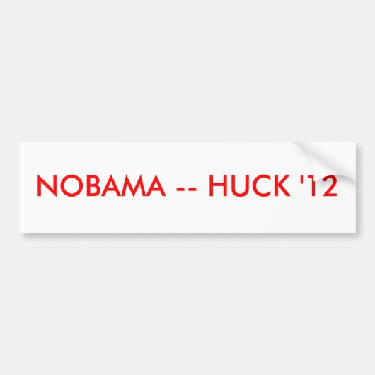 NOBAMA -- 吸水性の高いタオル地「12 バンパーステッカー (正面)