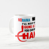 Nobama -変更を保って下さい! コーヒーマグカップ (正面左)