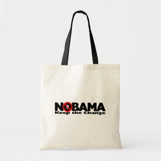 NoBama: 変更を保って下さい トートバッグ (正面)