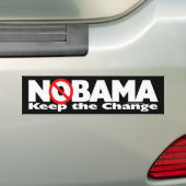 NoBama: 変更を保って下さい バンパーステッカー (車上)