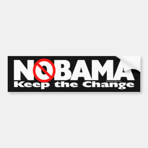 NoBama: 変更を保って下さい バンパーステッカー