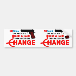 Nobama -変更を保って下さい! バンパーステッカー