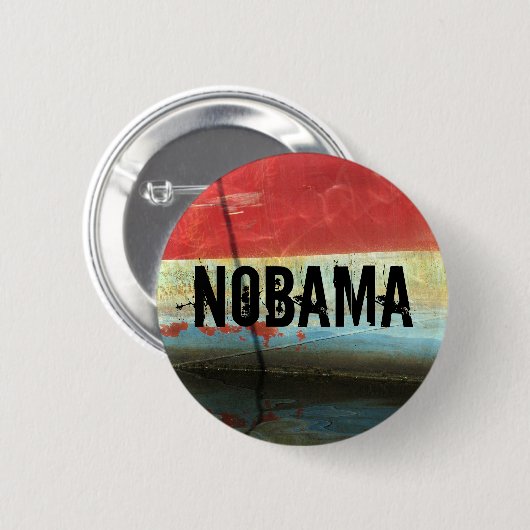 NOBAMA 缶バッジ (正面&裏面)