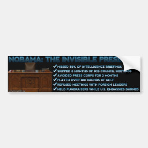 NOBAMA: 見えない大統領 バンパーステッカー