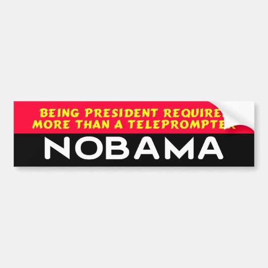 NOBAMA 0009 バンパーステッカー (正面)