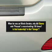 NOBAMA 0034 バンパーステッカー (車上)